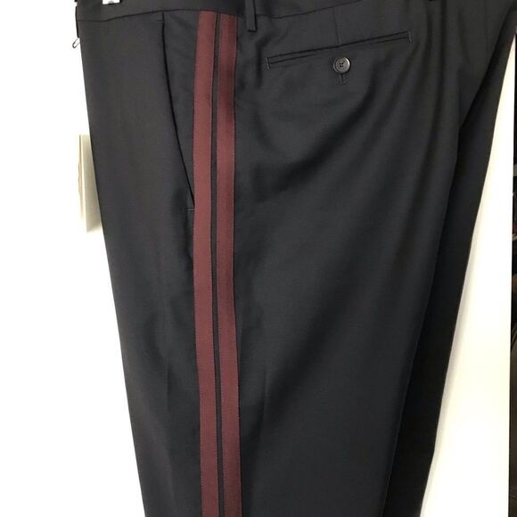VALENTINO wool dress pants with side stripes Italian size 56 - Picture 4 of 12